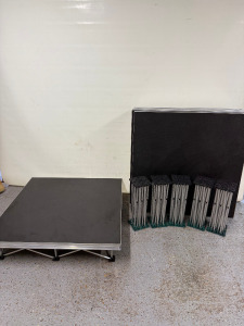 Power Dynamics Deck 750 Staging to Include: 6 x Sections 100 x 100cm with Folding Platform Base.