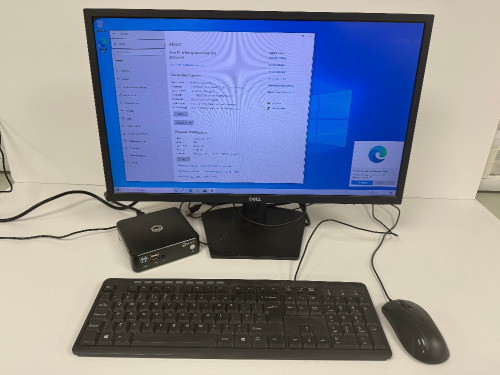 Droix CK1 Pro Mini PC. Intel Core i7-8565U, 16GB RAM, 512GB HDD. Comes with Dell 24" Monitor, Model SE2422HX (2021) Keyboard & Mouse.