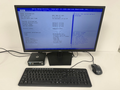 Droix CK1 Pro Mini PC. Intel Core i7-8565U, 16GB RAM, 512GB HDD. Comes with Dell 24" Monitor, Model SE2422HX (2021) Keyboard & Mouse.