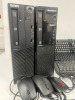 Lot Consisting of 4 x PC's, Keyboards & Mouse to Include: 2 x Lenovo Think Centre M85, Model B26, Running Windows 10, Intel Core 2 Duo, E8500 @ 3.16 GHz, 7GB/16GB RAMS, 128GB/232GB SSD's. Lenovo Think Centre Edge 72, Model AYG, Running Windows 10, Intel C - 4
