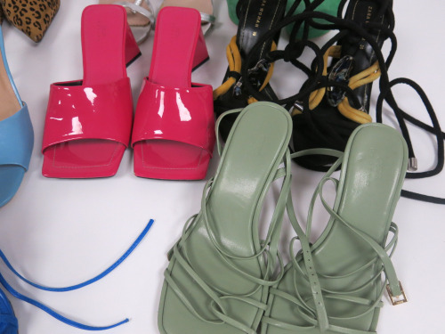 10 x Pairs of Ladies Fashion Shoes, Makes Include: Zara, Asos, Lost Link & Other Styles As Pictured. Sizes Between UK 5 & 6.