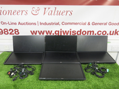8 x Dell 23" Monitors, Assorted Models. NOTE: require stands.