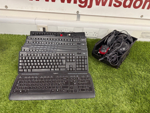 36 x Assorted Keyboards & Mouse to Include: 12 x USB Keyboards & 23 x Assorted USB & Wireless Mouse.