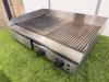 Adexa Commercial Electric Ribbed Griddle, 240V. Size H23 x W73 x D48cm. - 3