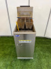 Pitco Single Tank Twin Basket Gas Deep Fat Fryer, Model 35C+, S/N G20JD041784. Size H117 x W38 x D76cm.