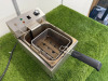 Nisbets Essentials Single Tank Table Top Deep Fat Fryer, Model CT956-02. Comes with Basket. NOTE: unable to power up for spares or repair. - 3