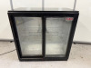 Empire 2 Sliding Door Back Bar Cooler, Model CL-210S, S/N 20170523002. Size H90 x W90 x D52cm.