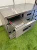 Polar Stainless Steel 9 Drawer Counter Fridge, Model FA441, S/N 21231546. Size H85 x W135 x D70cm. - 4
