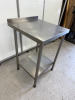 Stainless Steel Prep Table with Shelf Under, Size H90 x W60 x D65cm. - 2