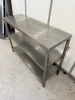 Stainless Steel Prep Table with 2 Shelves Under, Size H85 x W120 x D40cm. - 3