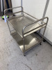 Stainless Steel Kitchen Storage Rack with 2 Shelves. Size H52 x W57 x D35cm. - 2