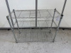 3 Shelf Chrome Wire Unit. Size H67 x W90 xD35cm.