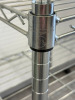 3 Shelf Chrome Wire Unit. Size H67 x W90 xD35cm. - 3