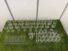 57 x Assorted Glassware to Include: 29 x Assorted Sized Wine Glasses & 28 x Assorted Sized Tumblers. - 6