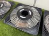 3 x Blumfeldt 2000w Ceiling Hung Electric Patio Heater, Model HHG8 Heatsquare Slim. NOTE: requires plug. - 3
