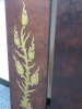 3 x Wood Board with Gold Painted Plaster Detail & Central Elephant. Sizes 1 x H100 x W76 & 2 x H80 x W25cm. - 4