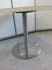 13 x Assorted Sized Round Restaurant/Caf&eacute; White Melamine Top Tables with Round Metal Bases to Include: 11 x Round, Size H75 x Diameter 90cm & 2 x Round, Size H75 x Diameter 120cm. - 7