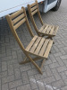 2 x Ikea Askholmen Folding Wooden Chairs, H85cm. - 2