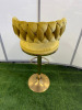 4 x Gold Velour Stalls on Height Adjustable Gold Metal Frames. - 5