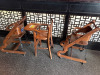 3 x Helo Dark Wood Children's High Chairs to Include: 2 x Mobile & 1 x Fixed. - 4