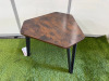 Wooden Top Side Table on Metal Legs. Size H45 x W5 x D52cm. - 4