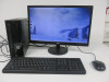 HP Slimline PC, Model TPC-W033-SF, Running Windows 10 Home, AMD E2-710 APU with AMD Radeon R2 Graphics 1.80gHZ, 919GB HDD. Comes with AOC 22" LCD Monitor, Power Supply, Mouse & Keyboard.