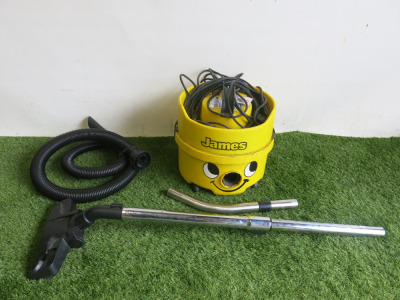 Numatic James Vacuum Cleaner, Model JVP 180-1. Comes with Hose & Attachment.