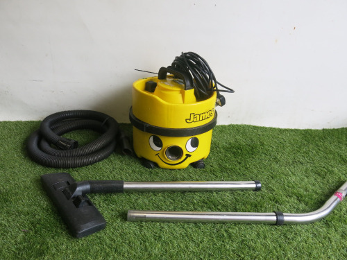 Numatic James Vacuum Cleaner, Model JVP 180A. Comes with Hose & Attachment.