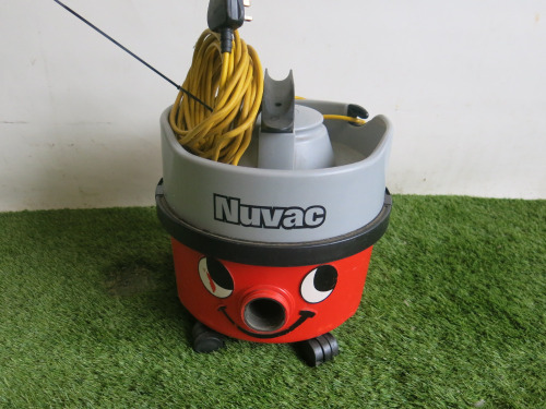 Numatic Nuvac Vacuum Cleaner, Model VNP 180-11. NOTE: requires hose etc.