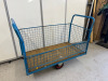 Mobile Mesh Sided Trolley with Removable Side. Size H52 x W120 x D60cm. NOTE: No VAT on lot. - 2