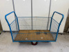 Mobile Mesh Sided Trolley. Size H52 x W120 x D60cm. NOTE: No VAT on lot.