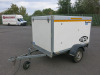 Brenderup Box Trailer with Ramp with Lift Up Roof. Comes with 7 Pin Electrics & Hitch. Internal Box Measurement, Size H110 x L200 x W130cm.