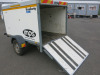 Brenderup Box Trailer with Ramp with Lift Up Roof. Comes with 7 Pin Electrics & Hitch. Internal Box Measurement, Size H110 x L200 x W130cm. - 7