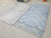 3 x Sheets of Heavy Duty Hard Plastic/Fibre Matting. Size L240 x W120cm.