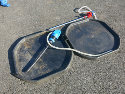2 x Trip Trays & 2 x Manual Fuel Pumps.