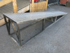 Checkerplate & Box Metal Ramp, Size H70 x L368 x W62cm. - 2
