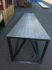 Checkerplate & Box Metal Ramp, Size H70 x L368 x W62cm. - 3
