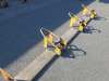 4 x Motorbike Stands on Scaffold Board. - 2