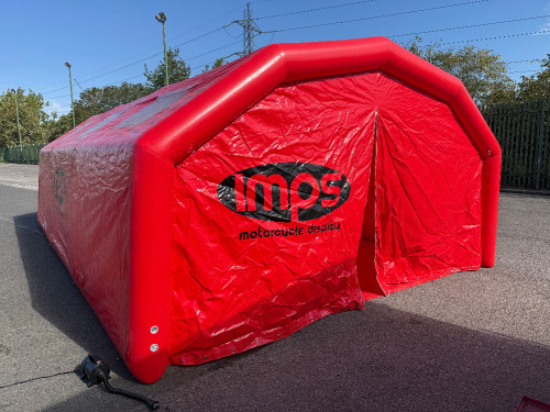 Heavy Duty PVC Inflatable Tent/Shelter with 2 Openings. Size H290 x W520 x D800cm. Comes with Pump, Model SS106.