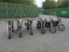6 x Lexmoto Pulse 125cc 4 Stroke Motorbikes. NOTE: sold for spares or repair.