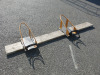 2 x Motorbike Stands on Scaffold Board.