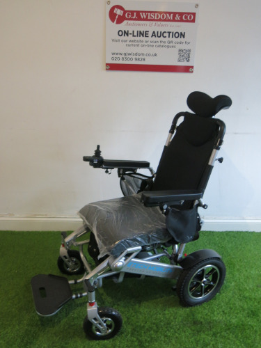 Etech Mobility Foldable Electric Wheelchair, Model K2, DOM 08/24. Comes with Battery, Charger & Remote Control.
