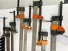 7 x Sash Clamps to Include: 3 x L135cm & 4 x L104cm, with Wall Bracket. - 2