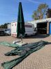 May Schatello 6m x 4m Commercial Centre Pole Parasol, Supplied by M & D Gee. Comes with Large Metal Base, 8 x Paving Slabs & Side Sections (As Viewed). - 10