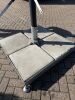May Schatello 6m x 4m Commercial Centre Pole Parasol, Supplied by M & D Gee. Comes with Large Metal Base, 8 x Paving Slabs & Side Sections (As Viewed). - 4