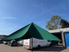 May Schatello 6m x 4m Commercial Centre Pole Parasol, Supplied by M & D Gee. Comes with Large Metal Base, 8 x Paving Slabs & Side Sections (As Viewed). - 5