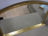 Bevelled Edge Gold Framed Over Mantel Mirror. H78cm x W113cm. - 7
