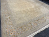 Persian Hand Knotted Fine Silk Rug with Fringe, 530 KPSI in Traditional Persian Rug Design with Greek Key Border Motif. Believed to be from Kashan or Isfahan. Size 310 x 250cm. - 6