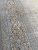 Persian Hand Knotted Fine Silk Rug with Fringe, 530 KPSI in Traditional Persian Rug Design with Greek Key Border Motif. Believed to be from Kashan or Isfahan. Size 310 x 250cm. - 3
