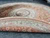 Persian Hand Knotted Fine/High Quality Silk Rug with Fringe, 530 KPSI, Believed to be from the City of Tabriz, Kashan or Qom in Iran. Size Dia 245cm. - 5
